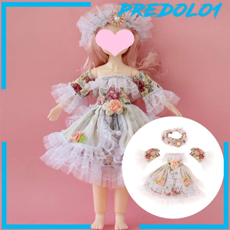 Predolo1 Dress Casual Aksesoris Boneka Bjd