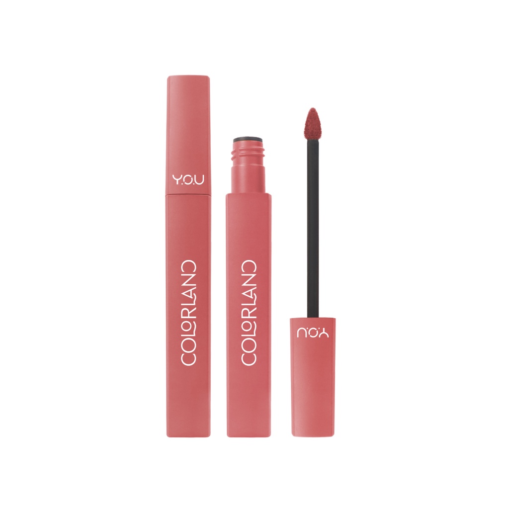 YOU Colorland Powder Mousse Lip Stain 3.2g BPOM | Lip Matte Lipstick Make Up Melembapkan Tahan Lama Pigmented