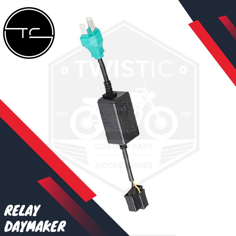 Relay Lampu LED Daymaker Motor Mobil Jeep