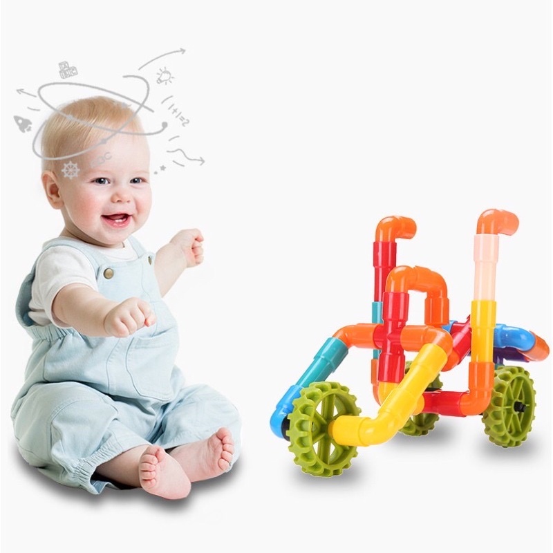 MAINAN EDUKASI DIY LEGO PIPA / LEGO BLOCK PIPA / PIPE BRICKS
