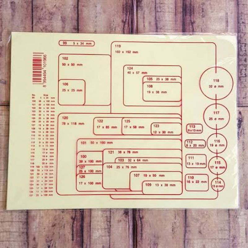 Label golden cock no 103 / label undangan / label 32x64 mm