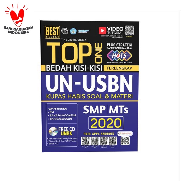 

❤BISA COD❤ Buku Top One UN-USBN HOTS SMP/MTS 2020 (PLUS CD)