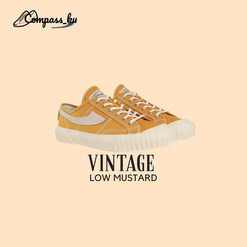 Sepatu Compass Vintage Low Mustard