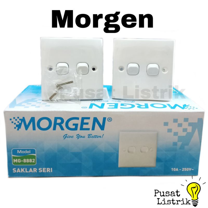 IB Saklar Seri Morgen MG-8882 Double Switch Inbow Morgen