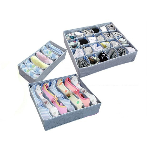 PAKETAN 3 SET BH CD celana dalam Underwear bra storage Organizer box