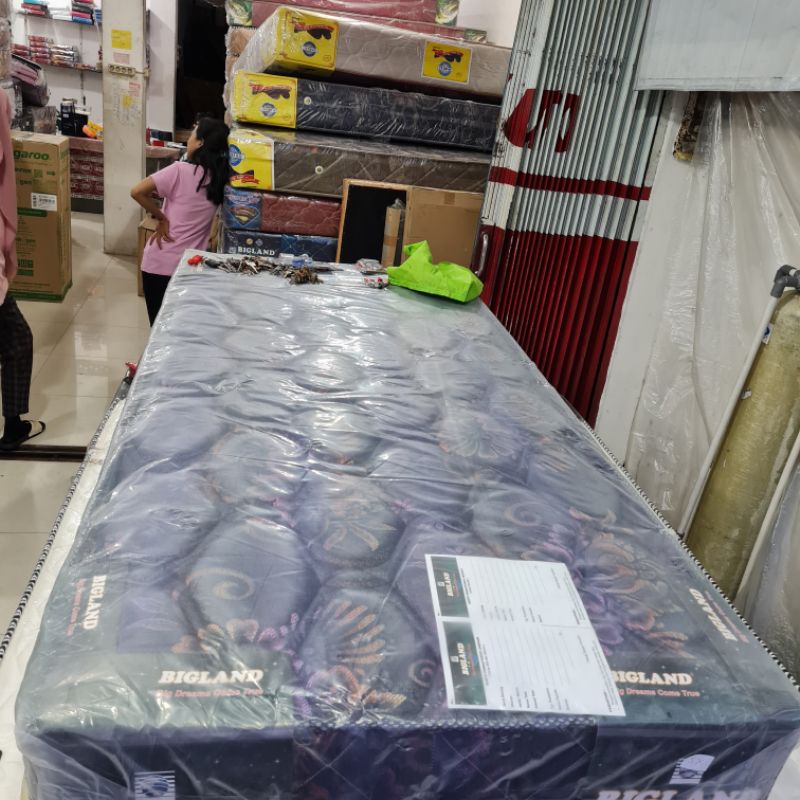 BIGLAND FLORA SPRINGBED TEBAL 22CM UK 90X200