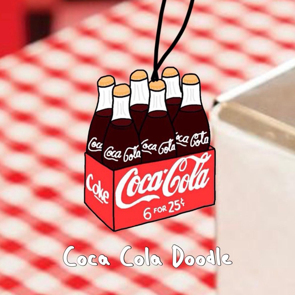 SYSCENT AIR FRESHENER (Parfum Mobil / Pengharum Ruangan) Coca Cola Doodle