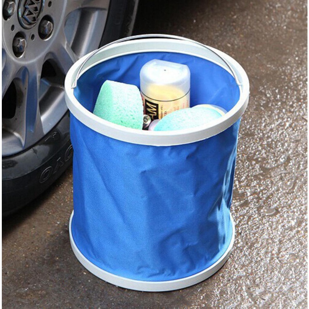 Bucket Fishing Waterproof Pail 11L / Ember Lipat / Ember Lipat Portable Air Mini Kecil Cuci Baju Piring Kaki Mobil Mancing Pancing Ikan Rendam Kaki Ngepel Nyuci Sabun Mandi Outdoor Organizer Anti Pecah Minimalis Murah Original