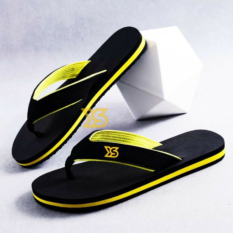 Sandal Jepit Distro Casual Pria DV O7-KUNING