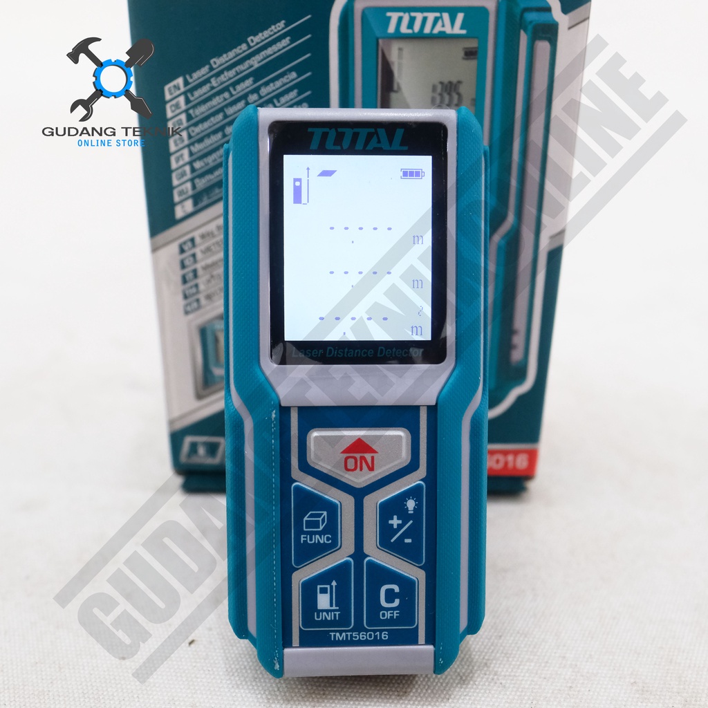 Meteran Laser Digital TOTAL TMT56016 / Meter Laser Distance 60M TOTAL TMT 56016