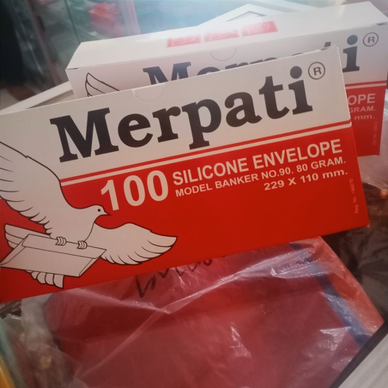 

100 pcs Amplop Merpati Warna Putih ukuran 229 x 110 mm