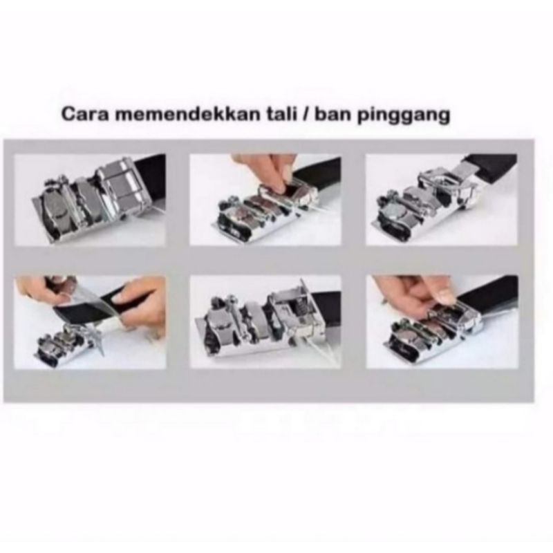 Ikat Pinggang Pria Rel Gesper kulit Pria Rel Sabuk Rel Pria