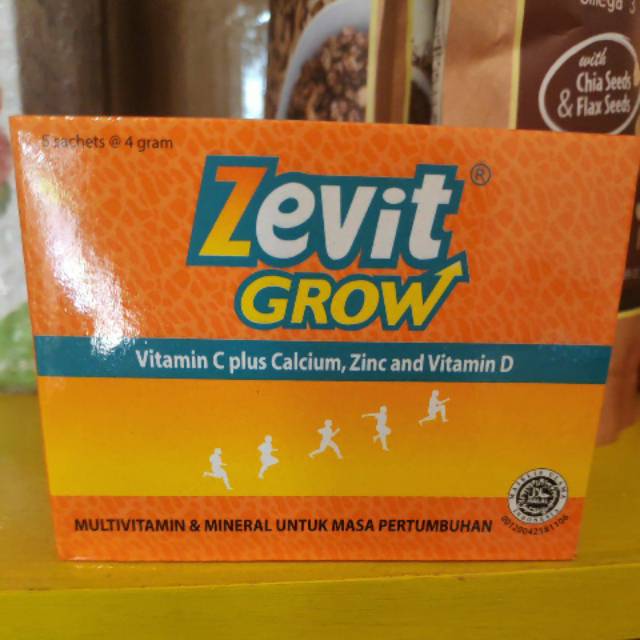 Zevit grow serbuk sachet isi 5