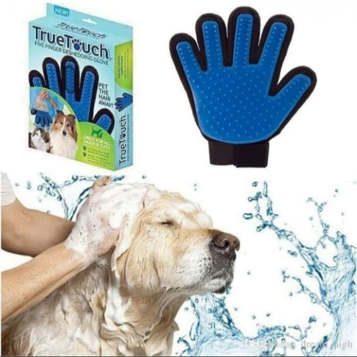 True Pet Glove Sarung Tangan Sisir Anjing Kucing Grooming