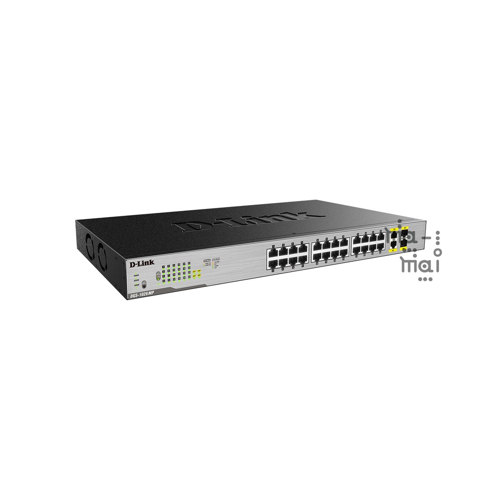 D-Link Switch DGS-1026MP 24-Port 10/100/1000 Mbps + 2-Port