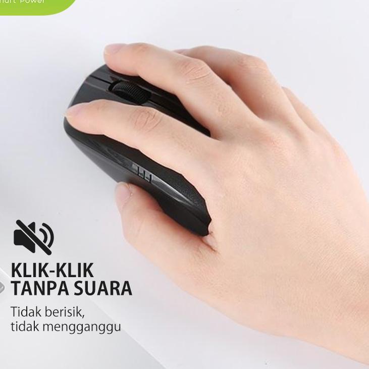 Seller CS0DO Mouse Wireless ROBOT M200 2.4GHz Silent Optical 1600DPI - Garansi Resmi 1 Tahun 80 Mura