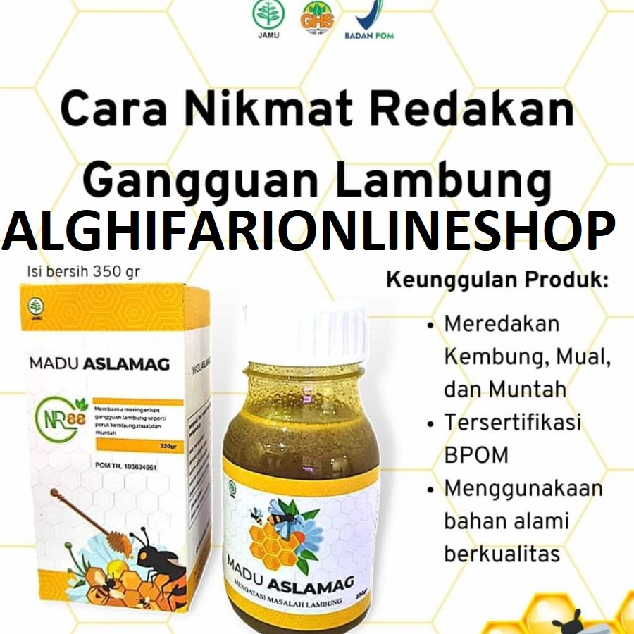 Madu Aslamag ORIGINAL HERBAL Obat Maag Pencernaan Asam Lambung MANJUR
