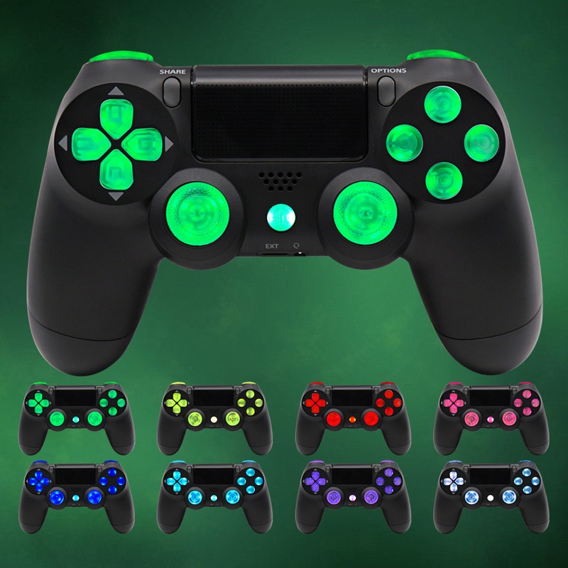 Btsg Multi Warna D-Pad Thumstick Tombol Wajah DTF LED Kit 8warna Untuk Controller