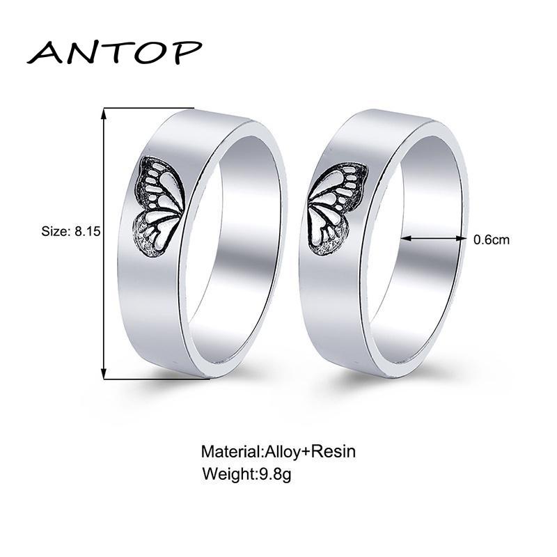 Set Cincin Pasangan Pria Dan Wanita Model Simple Untuk Hadiah Valentine