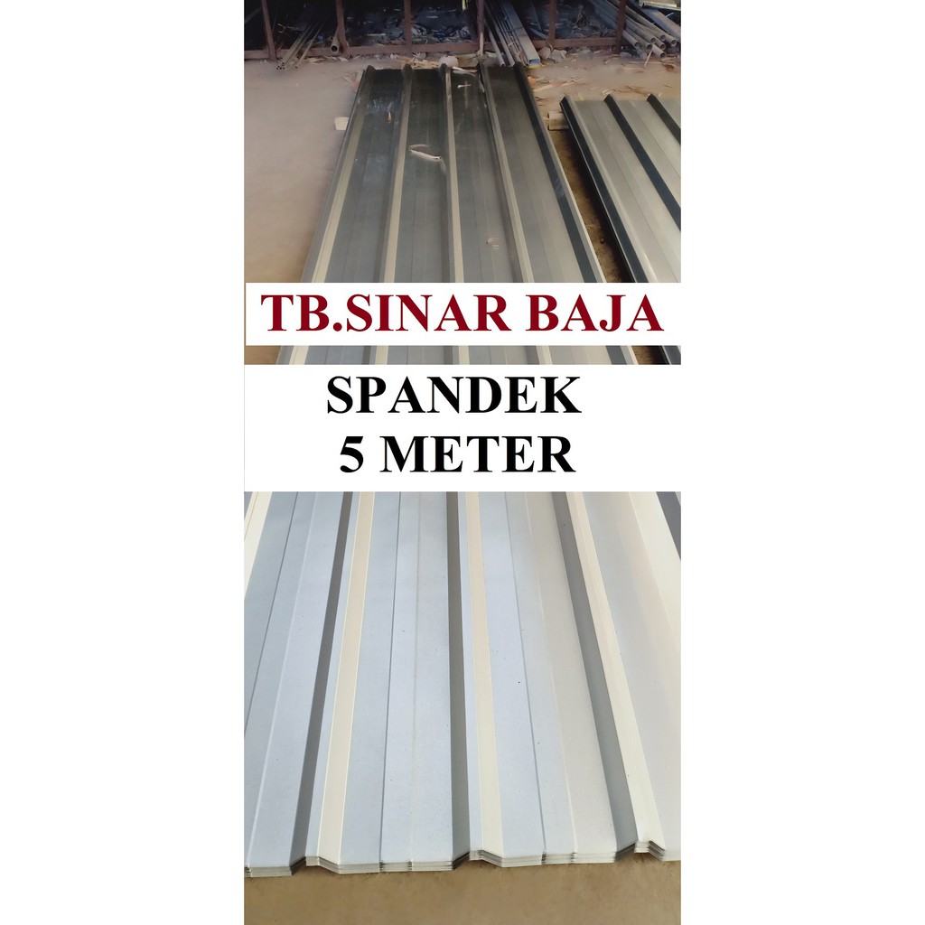 Atap Spandek 5 Meter x 0.30 mm SNI / Atap Baja Ringan / Spandeck