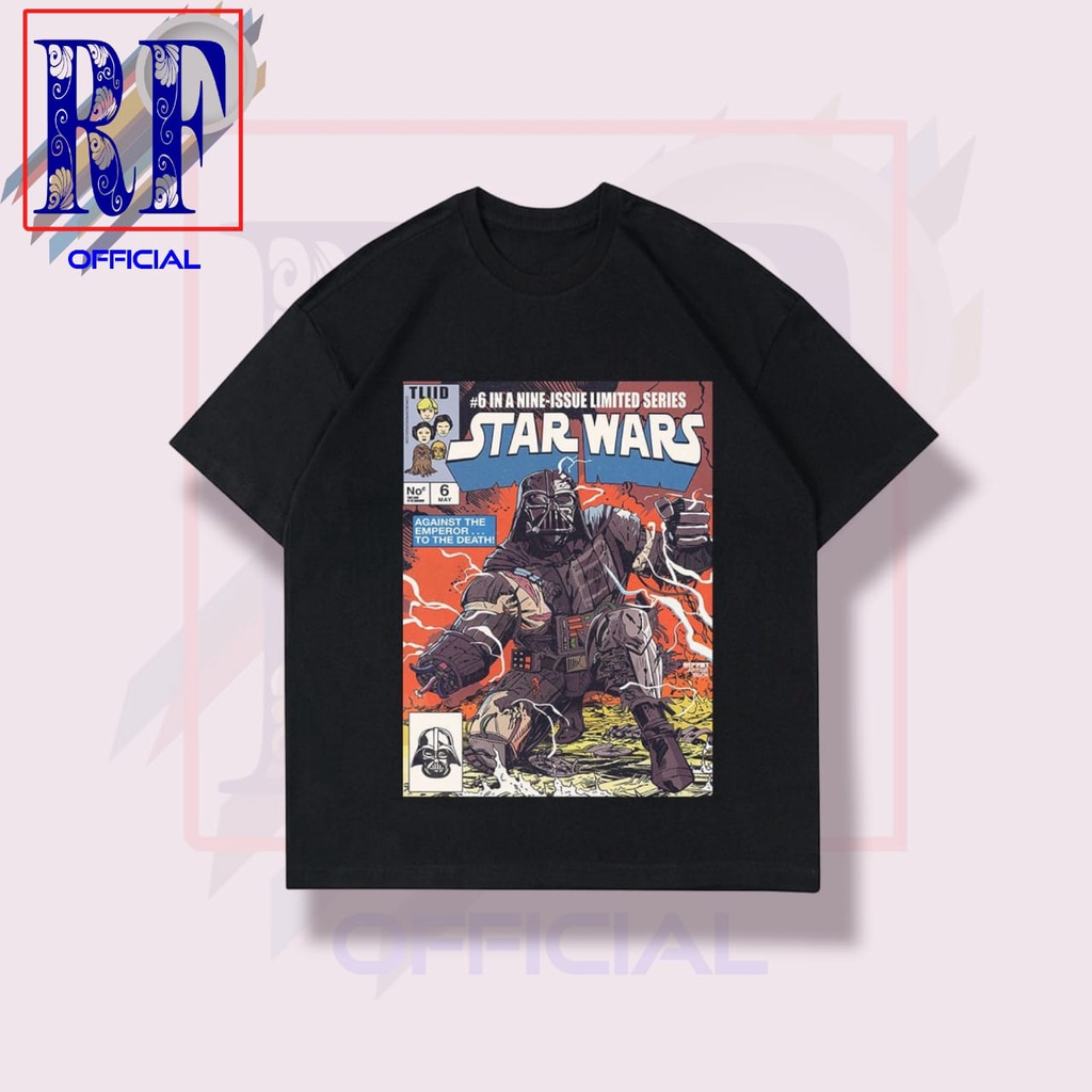 KAOS VINTAGE STAR WARS | T-SHIRT COMIC STARWARS VINTAGE | KAOS BAJU STARWARS H&M