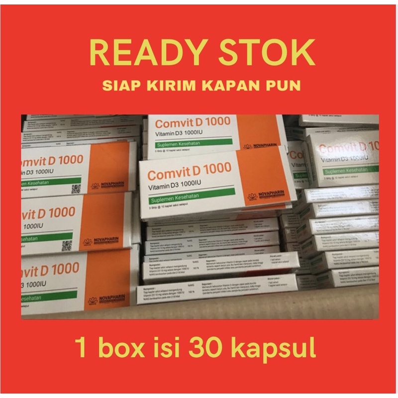 Vitamin D3 1000 IU / Comvit D 1000 / Vitamin comvit D3 1000iu