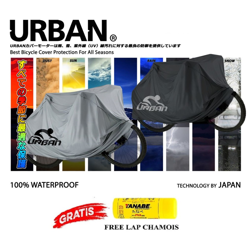 Sarung Sepeda Bicycle Cover Waterproof Urban Dewasa Polygon Wimcycle United Bike Rocky Mountain Trek