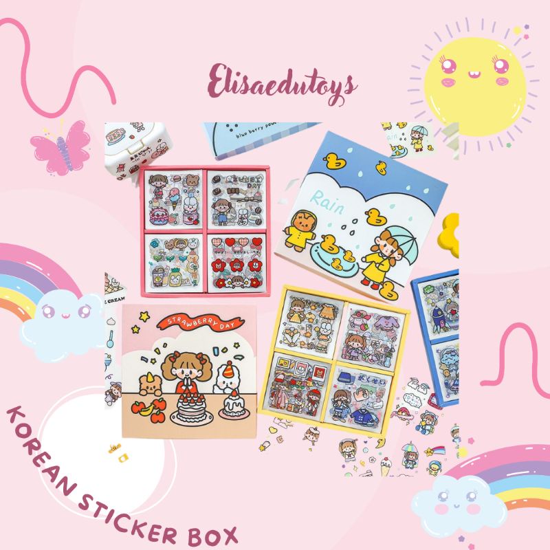 

korean diary sticker box set