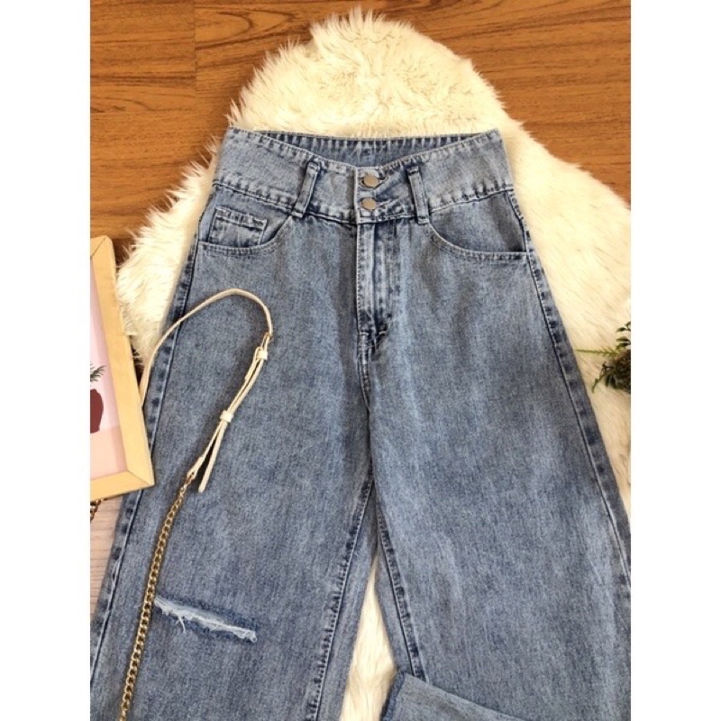 Werry Cullote Ripped Jeans ( Ada furring )