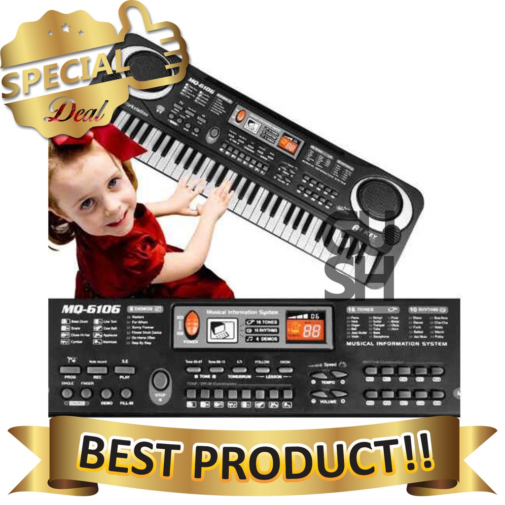 Electronic Keyboard Digital 61 Keys - MQ-6106