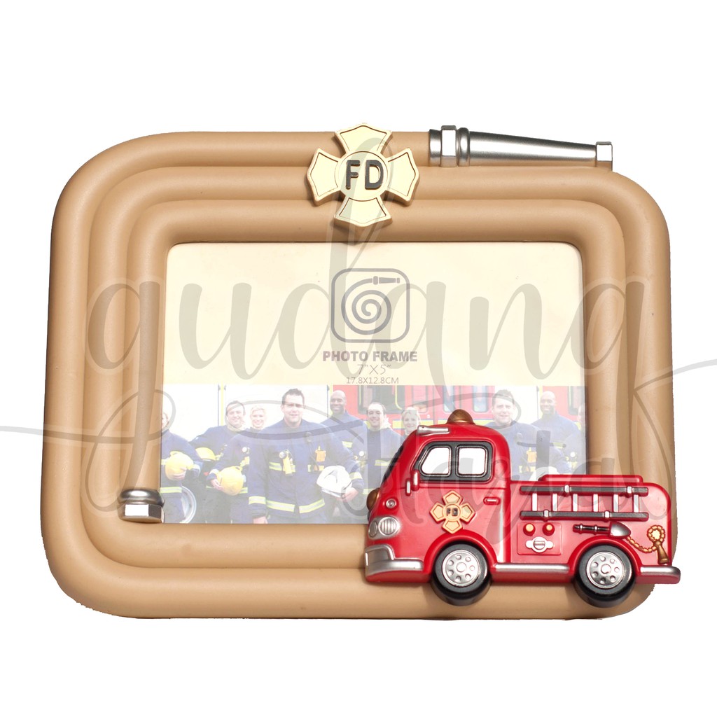 Photo Frame Firefighter Foto Pigura Mobil Pemadam Kenakaran Lucu Kado Unik GH 501152