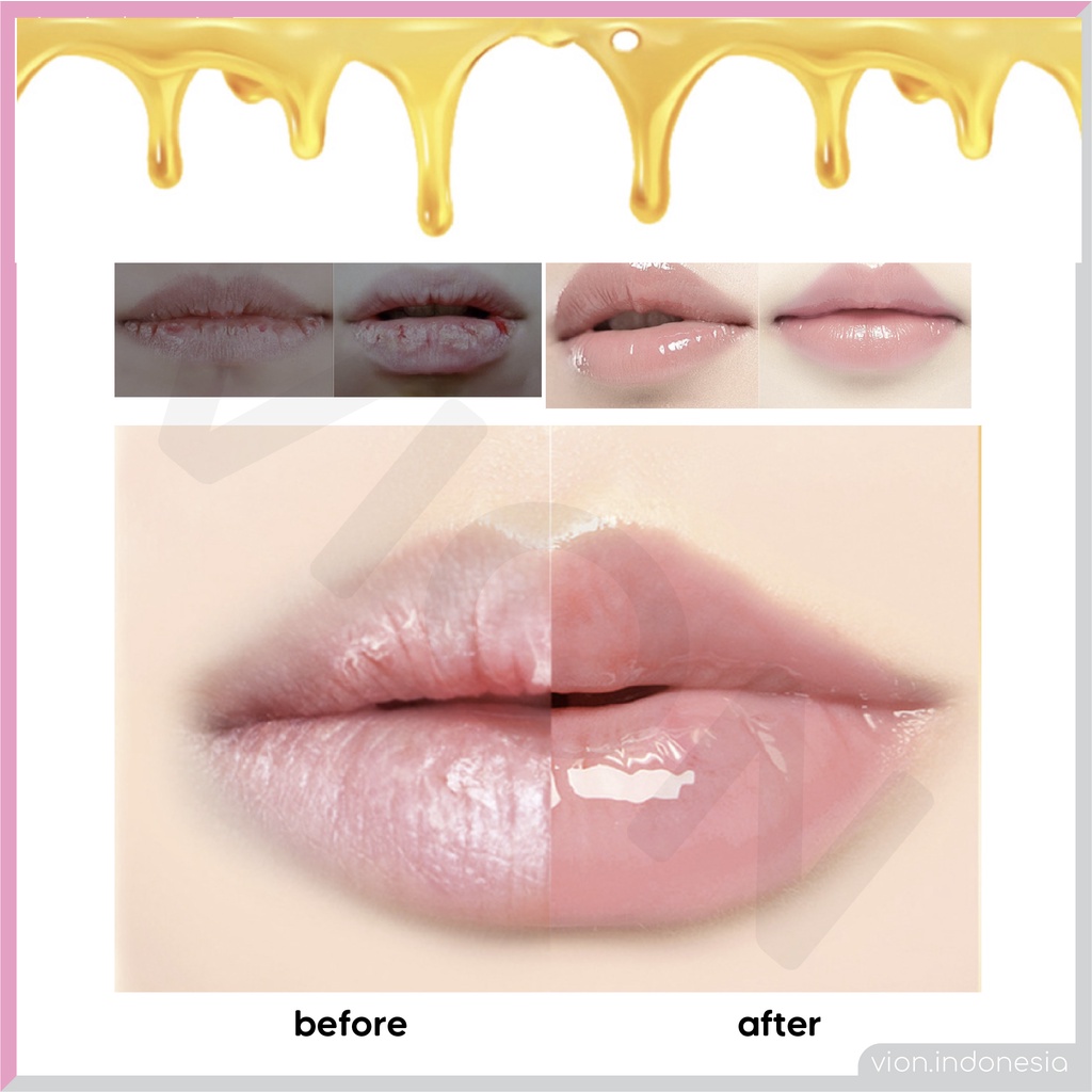 BOBEINI Honey Lip Gloss Lip Tint Lip Oil Lips Treatment Glossy Serum Mencerahkan Original BO006