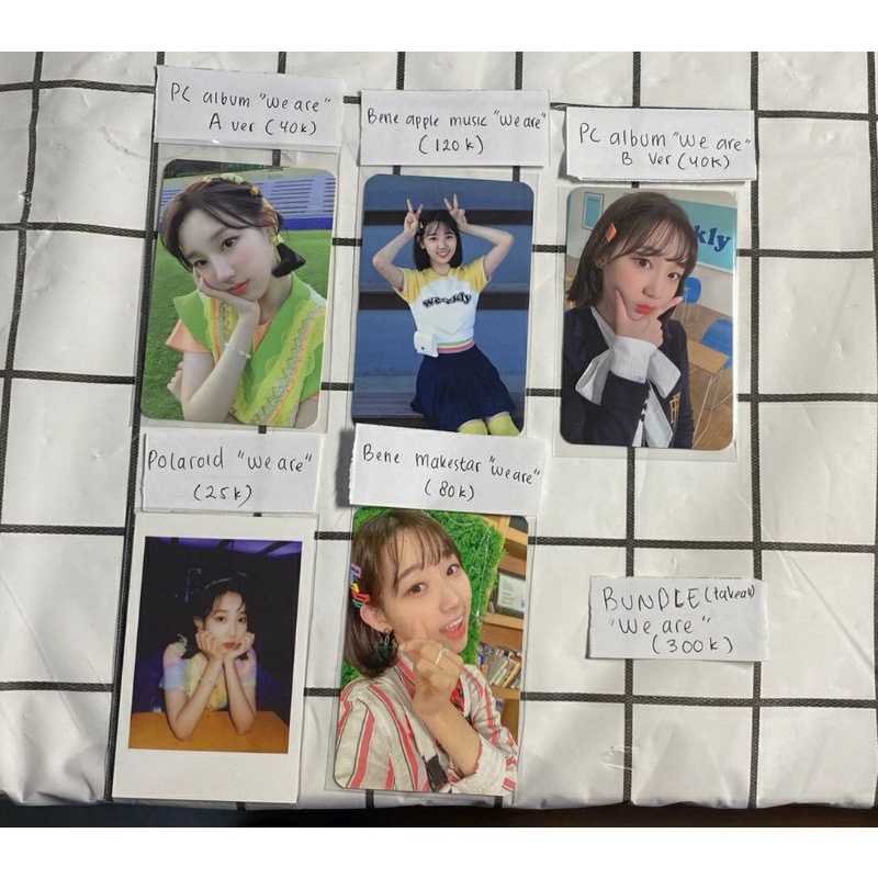 (CLEARANCE SALE) WTS WEEEKLY SHIN JIYOON PHOTOCARD WE ARE