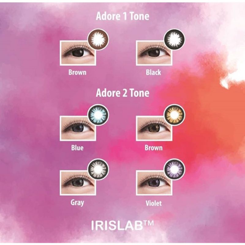 {BISA COD} SOFTLENS LIVING COLOR ADORE BY IRISLAB MINUS -3.25 SD -6.00