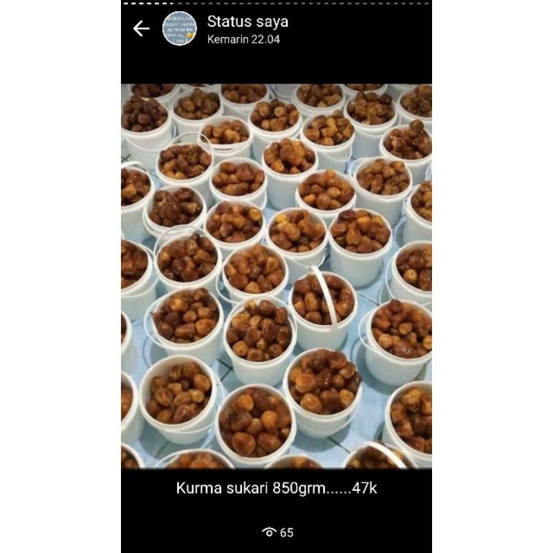 

Kurma Sukari 850 Gram