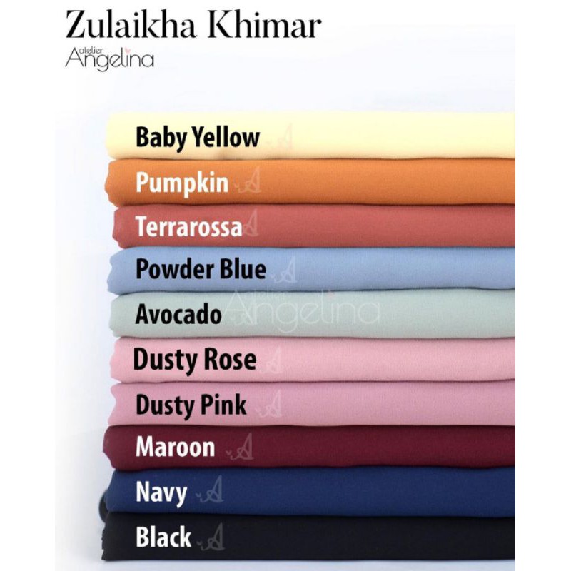 Zulaikha Khimar Atelier Angelina - Zulaikha 2Tone Khimar