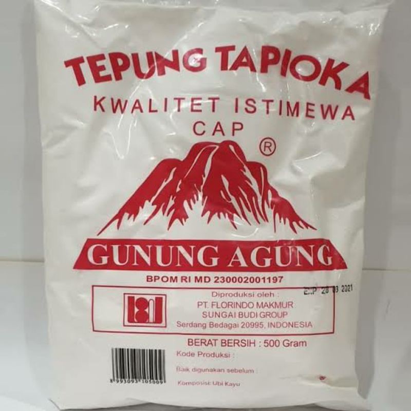 

Tepung Tapioka Gunung Agung 500 gr