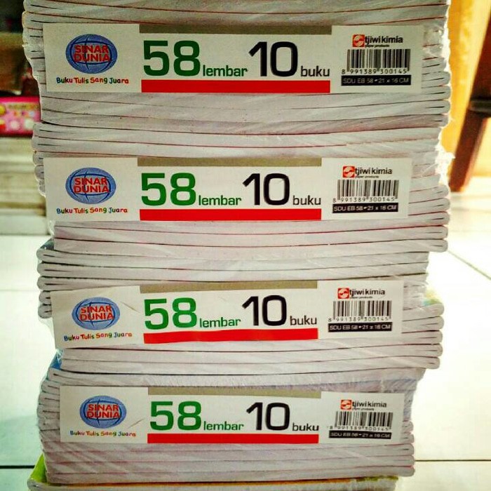 

RB BUKU SIDU 58 LEMBAR / BUKU TULIS SINAR DUNIA / Buku tulis 10/ Buku Catatan SIDU/ Buku Tulis 1