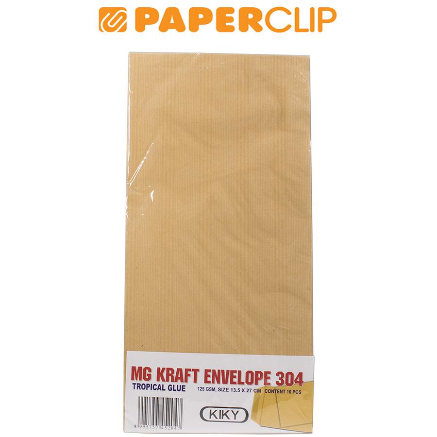 

AMPLOP COKLAT KIKY 304 ISI 10 125G POLOS LEM