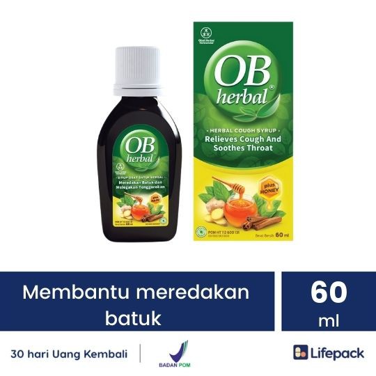 OB HERBAL SIRUP 100 ML - Obat Batuk - LIFEPACK-60 ML