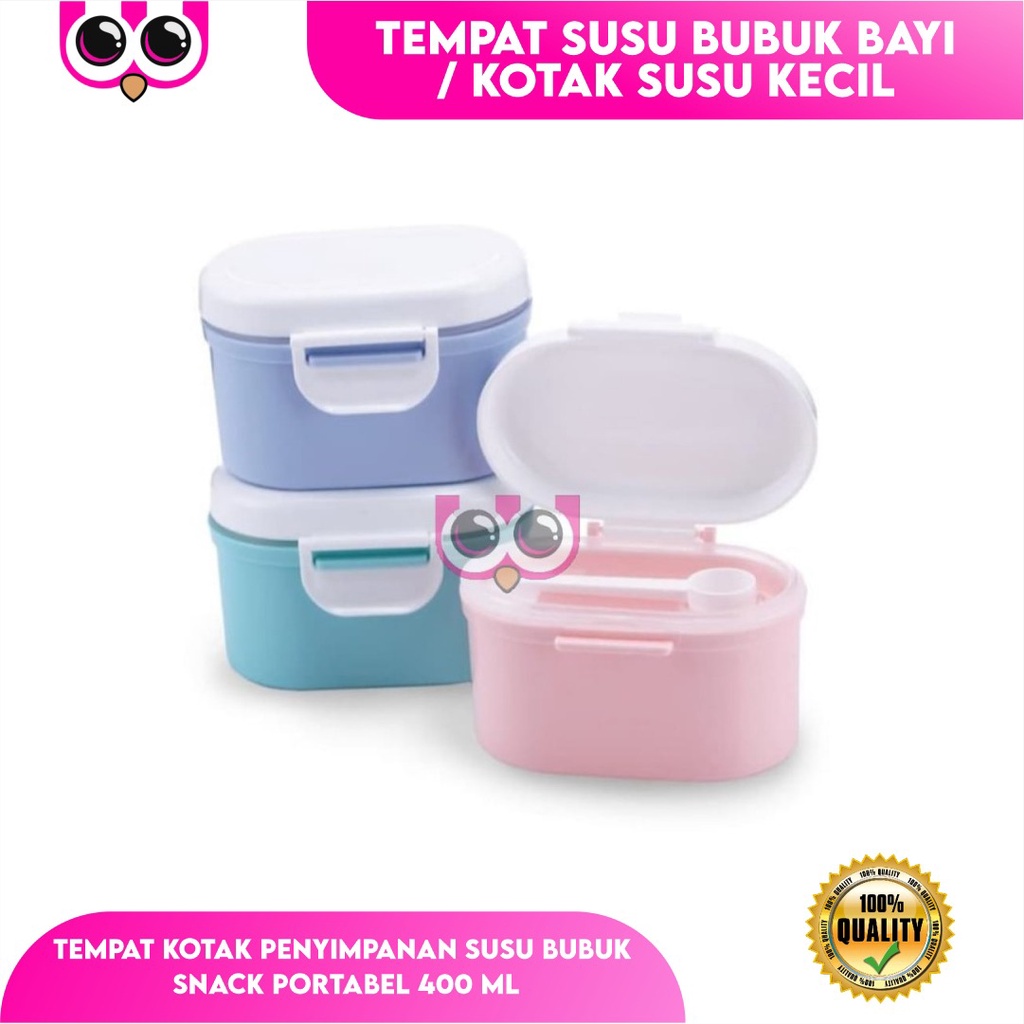 [ 400 ML KECIL ] TEMPAT SUSU BUBUK BAYI / KOTAK SUSU KECIL / WADAH KOTAK SUSU BUBUK / MILK CONTAINER