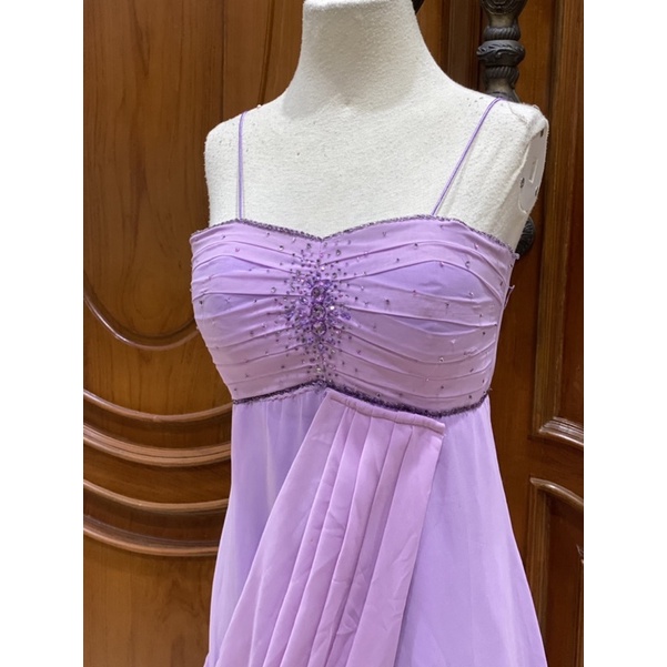 Gaun lilac / lavender / ungu muda