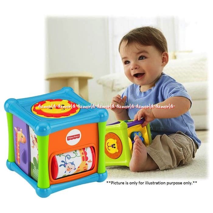 Fisher Price Animal Activity Cube Mainan Kubus Untuk Bayi Mainan Bayi