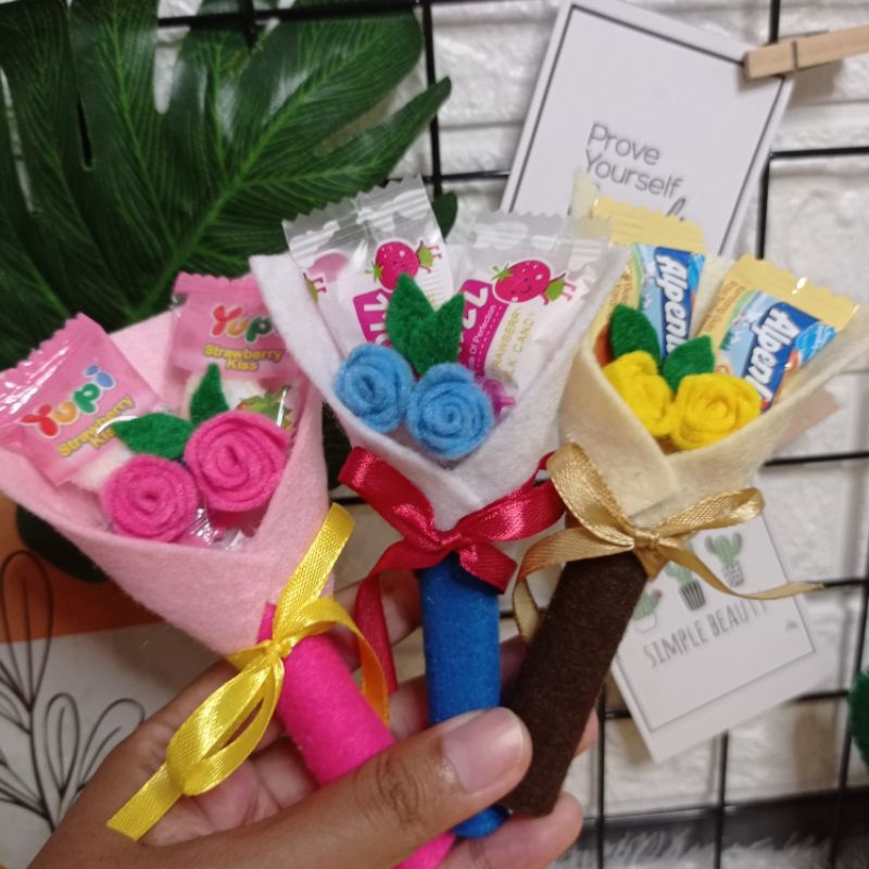 

Amplop buket dengan permen