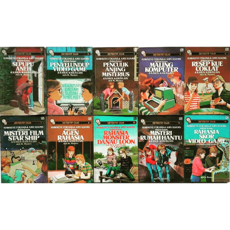 Buku Novel Detektif Cilik Hawkeye Collins & Amy Adams Karya M. Masters