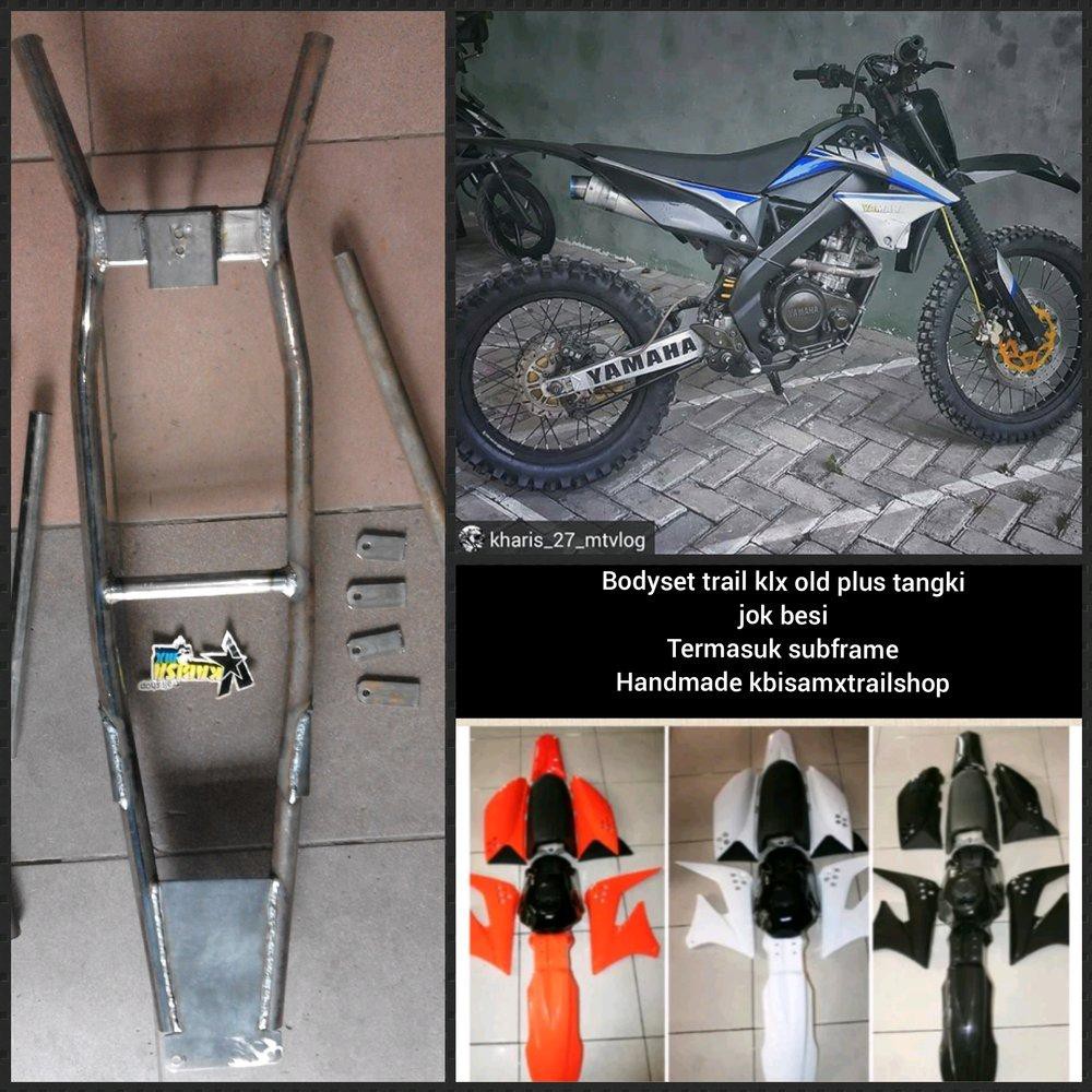 Bodyset Trail Klx Old Plus Subframe Cocok Untuk Vixion Ninja Cbr
