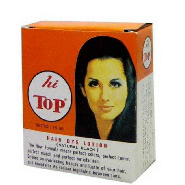 Hi top pewarna rambut hitam