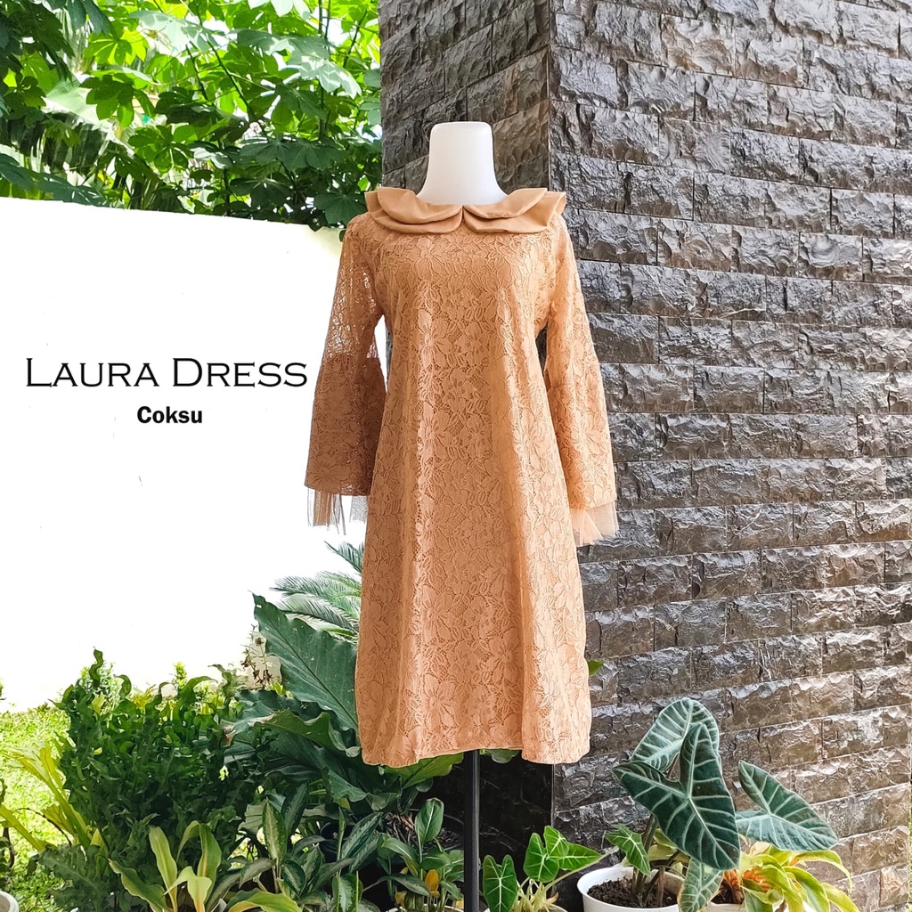 DRESS BROKAT ANAK PEREMPUAN / LAURA DRESS COUPLE IBU DAN ANAK