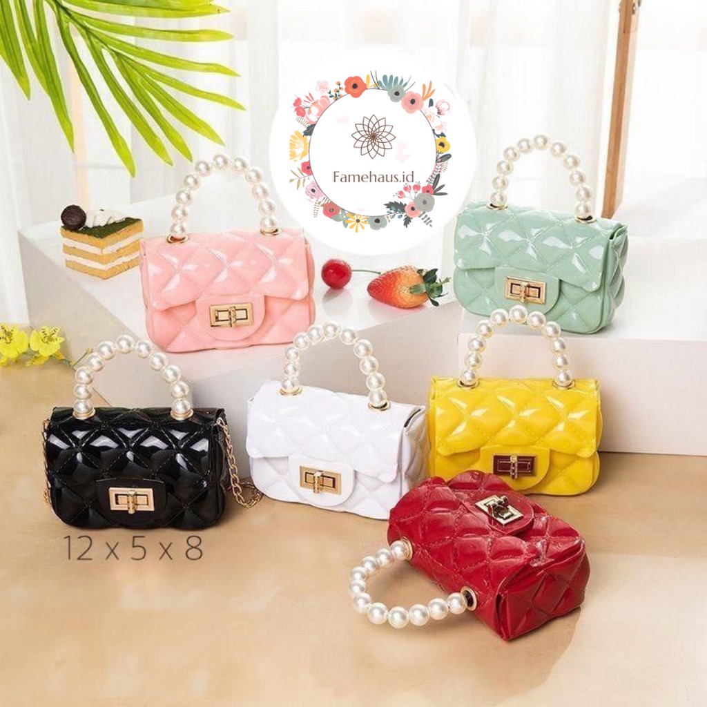 TAS IMPORT JAKARTA TAS JELLY MINI JELLY MUTIARA JELLY MINI MUTIARA Tas Mini