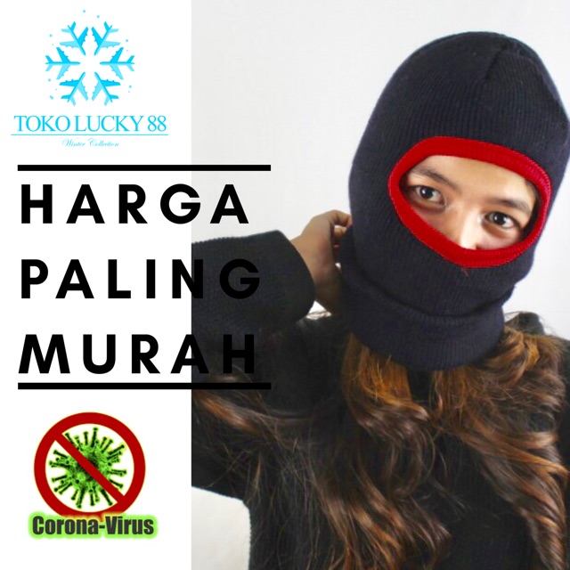 Masker Wajah Kepala Rajut Wool Winter Musim Dingin